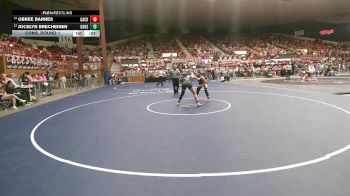 140 lbs Cons. Round 1 - Obree Barnes, Garnett-Anderson County HS vs Jocelyn Brecheisen, Chanute HS