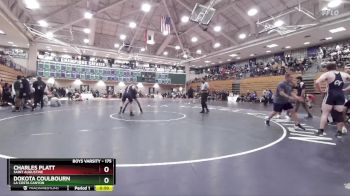 175 lbs Cons. Round 2 - Charles Platt, Saint Augustine vs Dokota Coulbourn, La Costa Canyon