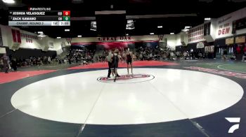 113 lbs Champ. Round 2 - Zack Samano, Chino vs Joshua Velasquez, Heritage