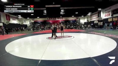 113 lbs Champ. Round 2 - Zack Samano, Chino vs Joshua Velasquez, Heritage