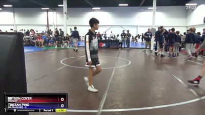 92 lbs Quarterfinals (8 Team) - Bryson Coyer, Michigan vs Tristan Pino, Colorado Red