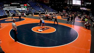 140 lbs Cons. Round 2 - Lloyd Kowalczyk, Palatine (Fremd) vs Abigail Ji, Hoffman Estates (H.S.)