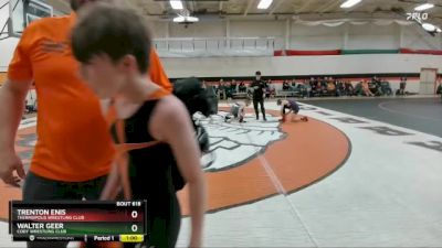 98 lbs Semifinal - Trenton Enis, Thermopolis Wrestling Club vs Walter Geer, Cody Wrestling Club