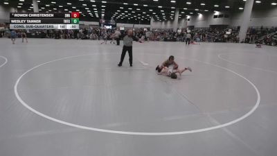 77 lbs Cons. Sub-quarters - Rowen Christensen, Summit Wrestling Academy vs Wesley Tanner, Team Nazar Training Center