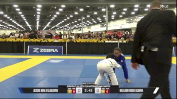 Kaelani Rose Gloria vs Jessie Mae R Lagatao 2026 IBJJF Jiu-Jitsu CON International