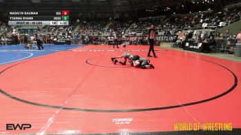 66 lbs Round Of 16 - Madilyn Bauman, Neighborhood Wrestling Club vs Tyanna Evans, Orchard South WC