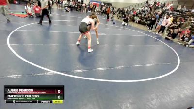 130 lbs Cons. Round 6 - Mackenzie Childers, Hard Drive Wrestling Club vs Aubrie Pehrson, Nebraska Wrestling Training Center