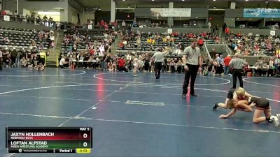 75 lbs Semifinal - Jaxyn Hollenbach, Nebraska Boyz vs Loftan Alfstad, Moen Wrestling Academy