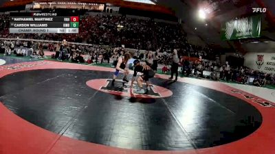 4A 165 lbs Champ. Round 1 - Nathaniel Martinez, Fruitland vs Carson Williams, Kimberly