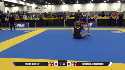 Titus McGlauflin Barron vs Conrad Davis Ray 2025 World IBJJF Jiu-Jitsu No-Gi Championship