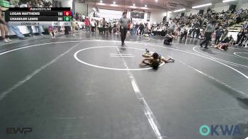 43 lbs Consi Of 4 - Logan Matthews, Tiger Trained Wrestling vs Chandler Lewis, Salina Wrestling Club