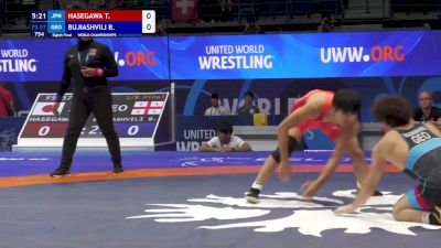 57 kg 1/8 Final - Toshihiro Hasegawa, Japan vs Beka Bujiashvili, Georgia