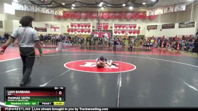 70 lbs Champ. Round 1 - Liam Barbara, BGC vs Thomas Vaith, Pinnacle Wrestling