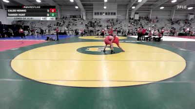 126 lbs Consi Of 16 #1 - Caleb Hennig, TX vs Tanner Hunt, GA
