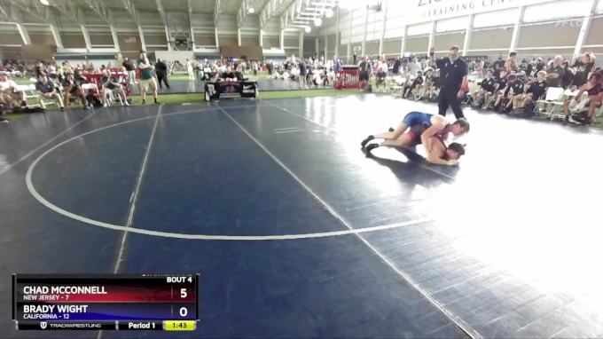 175 lbs Quarterfinals (8 Team) - Chad McConnell, New Jersey vs Brady ...