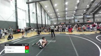 58 lbs Consi Of 4 - Sean Neaga, Askeo International Mat Club vs Zayden Cross, Independent