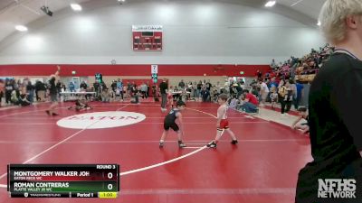 58-62 lbs Round 3 - Montgomery Walker Johnson, Eaton Reds WC vs Roman Contreras, Platte Valley Jr WC