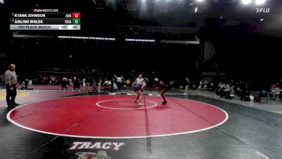 190 lbs 7th Place Match - Kyana Johnson, Fairfield vs Aislinn Ingles, Escalon