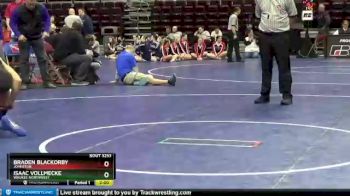 3 lbs Cons. Round 2 - Braden Blackorby, Johnston vs Isaac Vollmecke, Waukee Northwest