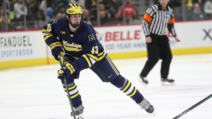 Michigan hockey powers by Michigan State, 6-2, on 2 goals from Hughes