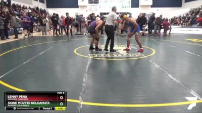 175 lbs Cons. Round 1 - Sione Movete Koloamatangi, Rancho Cucamonga vs Lenny Pena, Valencia Placentia