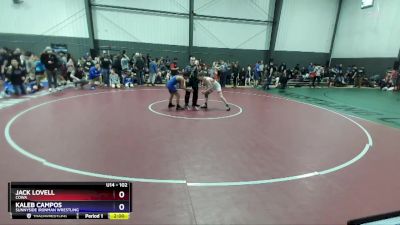 102 lbs Champ. Round 1 - Jack Lovell, COWA vs Kaleb Campos, Sunnyside Ironman Wrestling