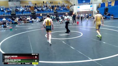 157 lbs Round 3 - Grady Meyer, Wahoo vs Sterling Rector, Kearney Catholic