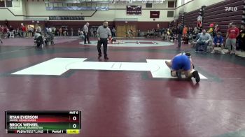 JV-40 lbs 1st Place Match - Brock Wensel, Cedar Rapids Washington vs Ryan Everson, Xavier, Cedar Rapids