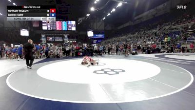 130 lbs Cons. Rd Of 64 - Nevaeh Wilson, IN vs Godie Hart, PA