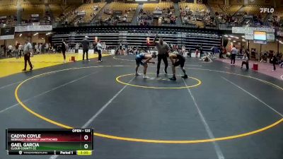 125 lbs Cons. Round 1 - Gael Garcia, Cloud County CC vs Cadyn Coyle, Nebraska-Kearney Unattached