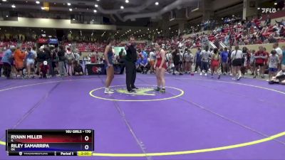 170 lbs Semifinal - Ryann Miller, IL vs Riley Samarripa, OK