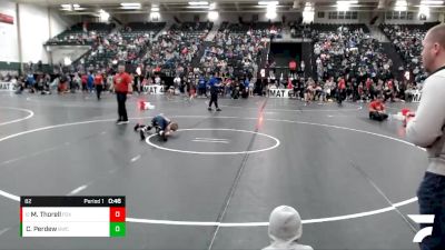 82 lbs Quarterfinal - McCoy Thorell, FoxFit vs Cree Perdew, Bedford Wrestling Club