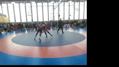 65 W Semifinal - Mackenzie Cayer, Dino Wrestling Club vs Eveangelina Maxwell-Nikiforuk, Dino Wrestling Club