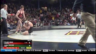 184 lbs Consolation - Taylor Venz, Nebraska vs Cash Wilcke, Iowa
