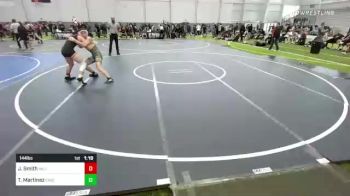 144 lbs Quarterfinal - Jozeph Smith, Valiant CP vs Tony Martinez, East Valley WC