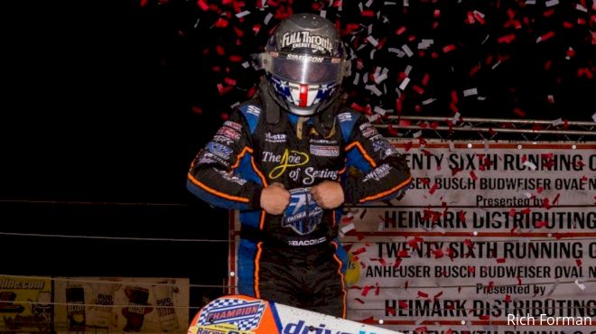 Brady Bacon Scores Special Win In USAC Oval Nationals Opener