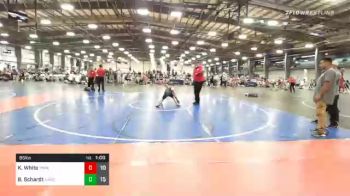 85 lbs Prelims - Kayson White, Team Nauman Purple vs Brennan Schardt, All-American Wrestling Club