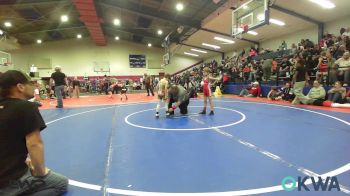 52 lbs Quarterfinal - Flynn Statler, Fort Gibson Youth Wrestling vs Riley Stegeman, Raw Wrestling Club