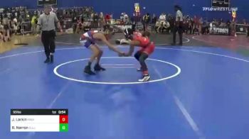 95 lbs Consi Of 8 #1 - Josh Larkin, Knox County Krushers vs Rowdy Narron, Bull Trained