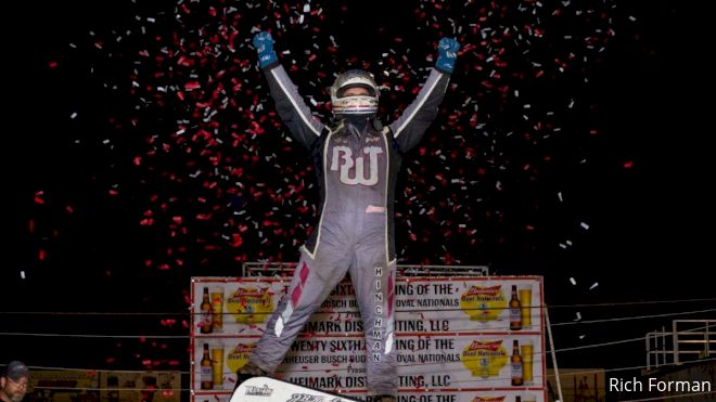 Robert Ballou Swipes Late-Race Victory At USAC Oval Nationals