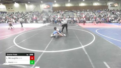 58 lbs Quarterfinal - Leianna McLaughlin, Nevada Elite vs Lexi Houtz, McKenzie River Mat Club