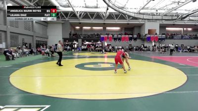 120 lbs Consi Of 8 #1 - Angelica Marin Reyes, Norwich Free Academy vs Liliana Diaz, Platt