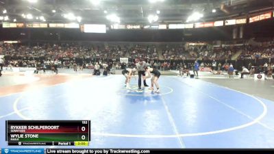 132 lbs Champ. Round 2 - Rykker Schilperoort, Sunnyside vs Wylie Stone, Eagle