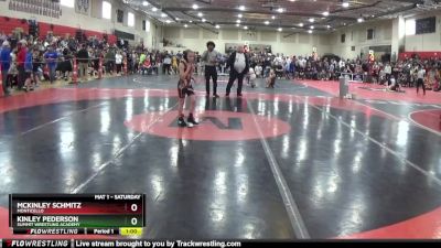 70 lbs Quarterfinal - Kinley Pederson, Summit Wrestling Academy vs McKinley Schmitz, Monticello