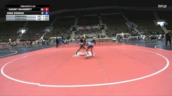 131 lbs Semifinal - Kassey Daugherty, Presbyterian vs Jania Dunigan, Schreiner University