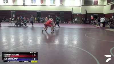 Junior-11 lbs Rr1 - Griffin Schultz, Linn-Mar vs Calvin McAvan, Rams Wrestling Club