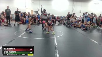 80 lbs Round 2 (6 Team) - Enzo DiLoreto, NY Hammers vs Julie Fleming, Full Circle Blue