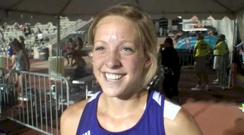 Amber Henry wins steeple with fractured collar bone at 2012 NCAA West Prelim