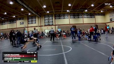 76 lbs Cons. Semi - Stephen Durham, Unattached vs Lucas Feliciano, Scanlan Wrestling Academy