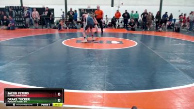 123-134 lbs Round 1 - Drake Tucker, Meridian Hawks YW vs Jacob Peters, Olympia Wrestling